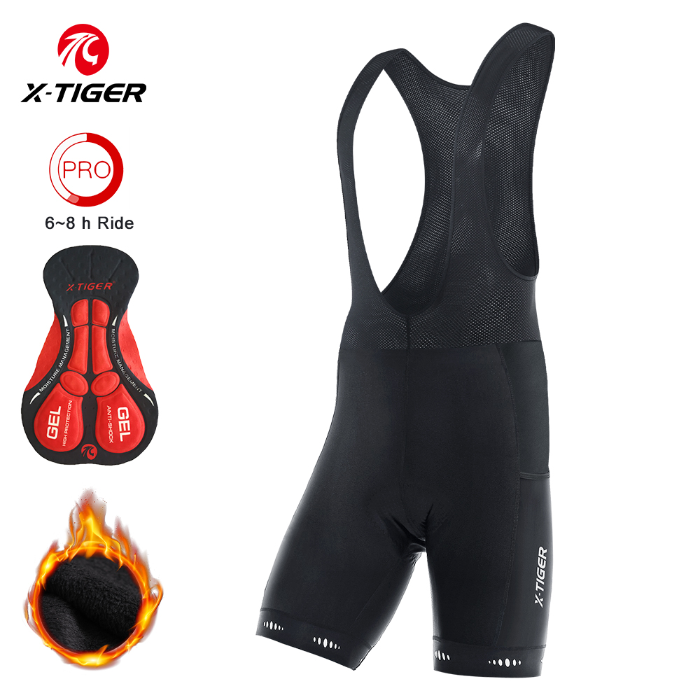 Cycling Commuter Backpack - X-TIGER ผู้ชายขนแกะอบอุ่นแบกเป้ขี่จักรยานกางเกงขาสั้นฤดูใบไม้ร่วงและฤดูหนาวจักรยานเสือหมอบขี่จักรยานแบกเป้กางเกงขาสั้น
