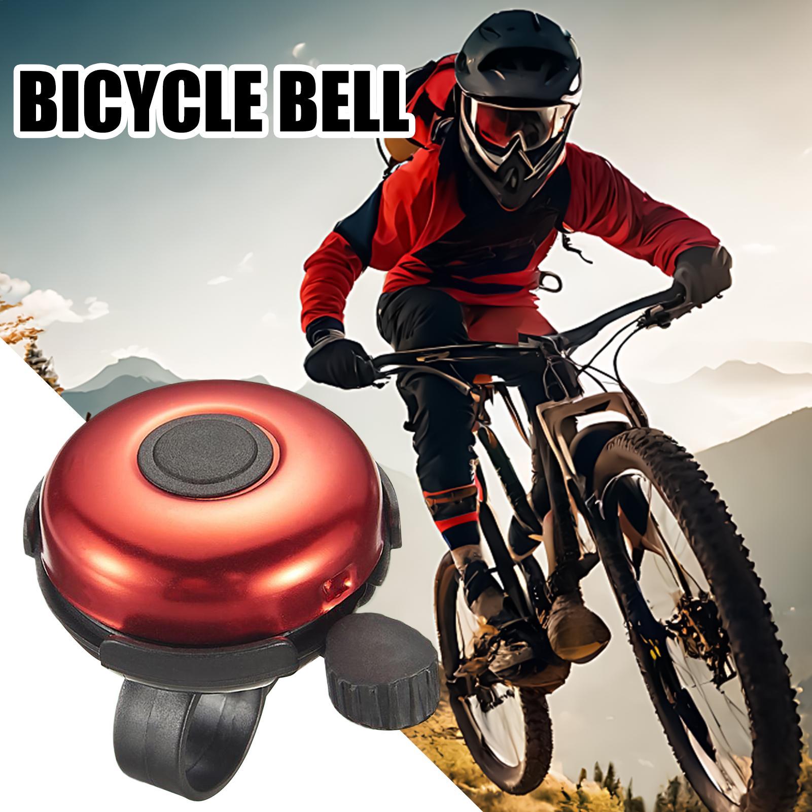 Bell Handlebar Ring - กระดิ่งจักรยานเสียงดัง 100dB, แตรวงแหวนจักรยานอเนกประสงค์ทำจากโลหะผสม สำหรับผู้ใหญ่ เด็ก ผู้ชาย