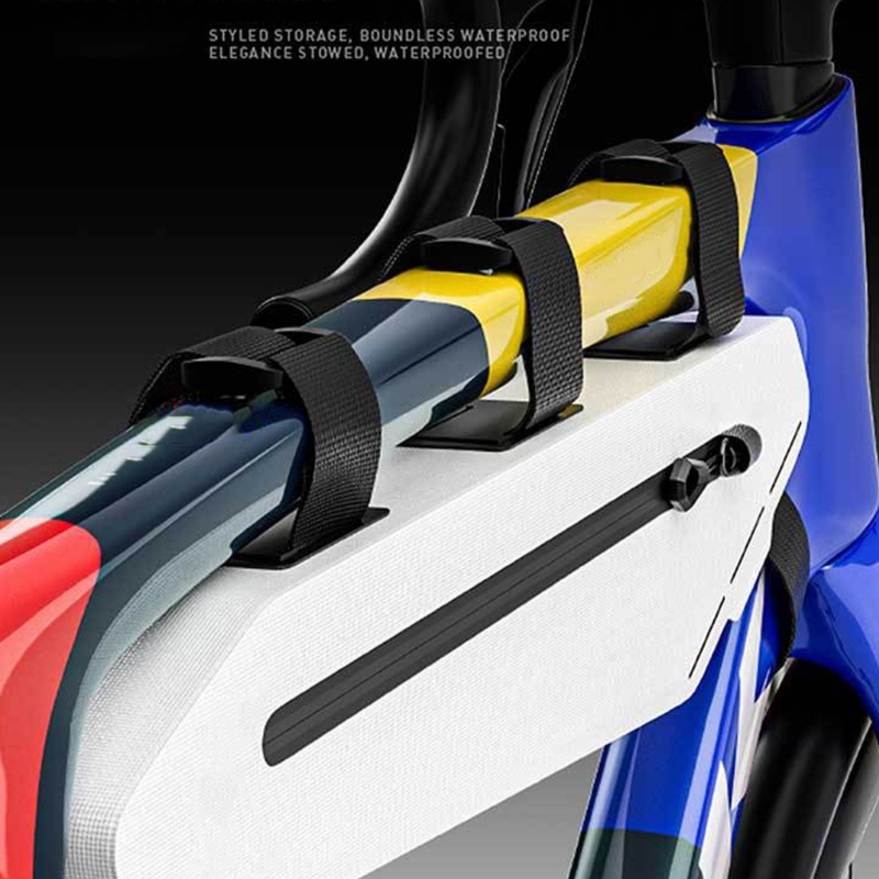 Cycling Commute Essentials - กระเป๋าจัดเก็บโครงจักรยานความจุ 1.5 ลิตร, กระเป๋าใต้ห่วง TPU