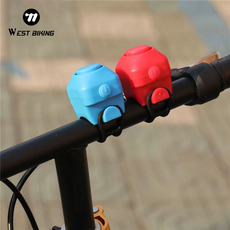 Bell Handlebar Ring - กระดิ่งจักรยานไฟฟ้า WEST BIKING 130dB แตรกันน้ำ สำหรับจักรยานเสือภูเขาและจักรยานถนน