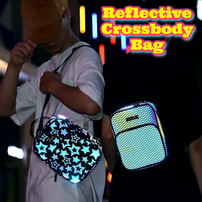 Cycling Commuter Backpack - กระเป๋าสะพายข้างสะท้อนแสงอเนกประสงค์ กระเป๋าสะพายกีฬา กระเป๋าสำหรับปั่นจักรยาน กระเป๋าสำหรับเดินทางกลางแจ้ง กระเป๋าสะพายไหล่ กระเป๋าคาดหน้าอก