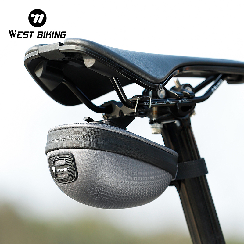 Saddle Bag Under Seat - กระเป๋าใต้อานจักรยาน WEST BIKING แบบพกพาขนาดเล็ก กันน้ำ โครงแข็ง