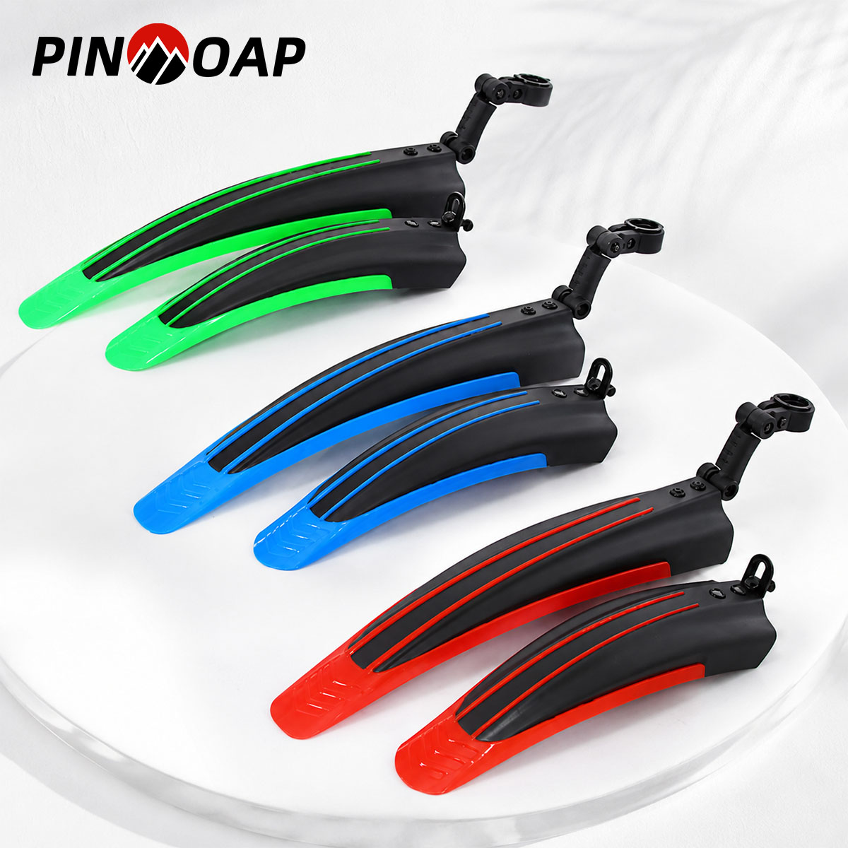 Cycling Commute Rain - PINMOAP บังโคลนจักรยานเสือภูเขา บังโคลนหน้า-หลัง ป้องกันยางลื่นไถล เหมาะสำหรับจักรยานเสือภูเขา จักรยานเดินทาง