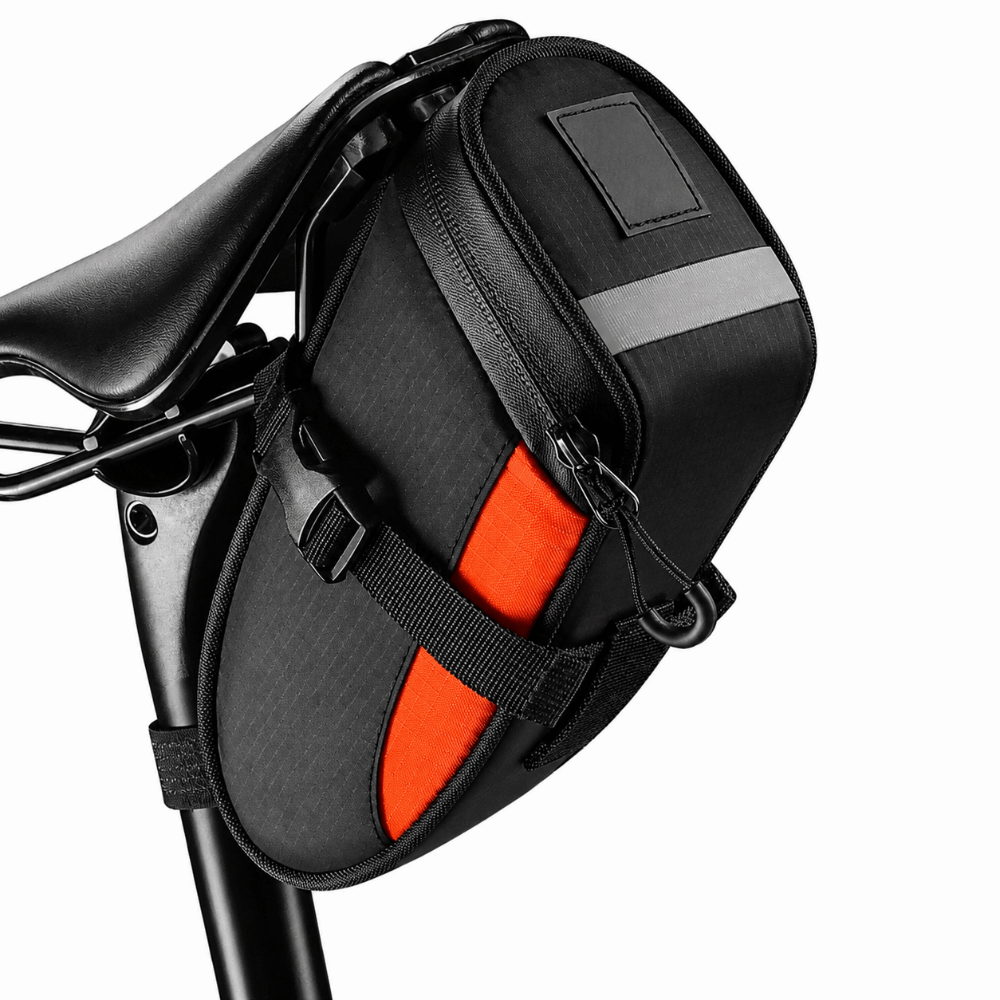 Saddle Bag Under Seat - กระเป๋าท้ายจักรยานความจุ 1.2 ลิตร กันน้ำ พร้อมแถบสะท้อนแสง กระเป๋าเก็บของใต้เบาะจักรยาน