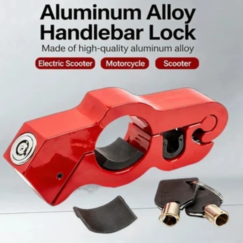 Commuter Bike Lock - ตัวล็อคแฮนด์มอเตอร์ไซค์เหล็กแบบหนาพิเศษ ป้องกันการโจรกรรม สำหรับรถเอทีวี รถวิบาก รถมอเตอร์ไซค์ รถจักรยานยนต์