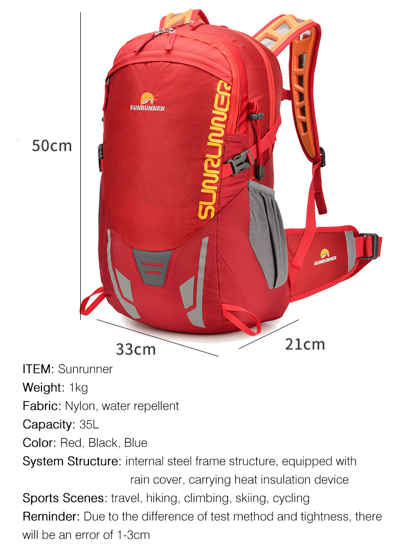 35L กระเป๋าเป้สะพายหลังเดินป่า - Cycling Commuter Backpack บทวิจารณ์และราคา