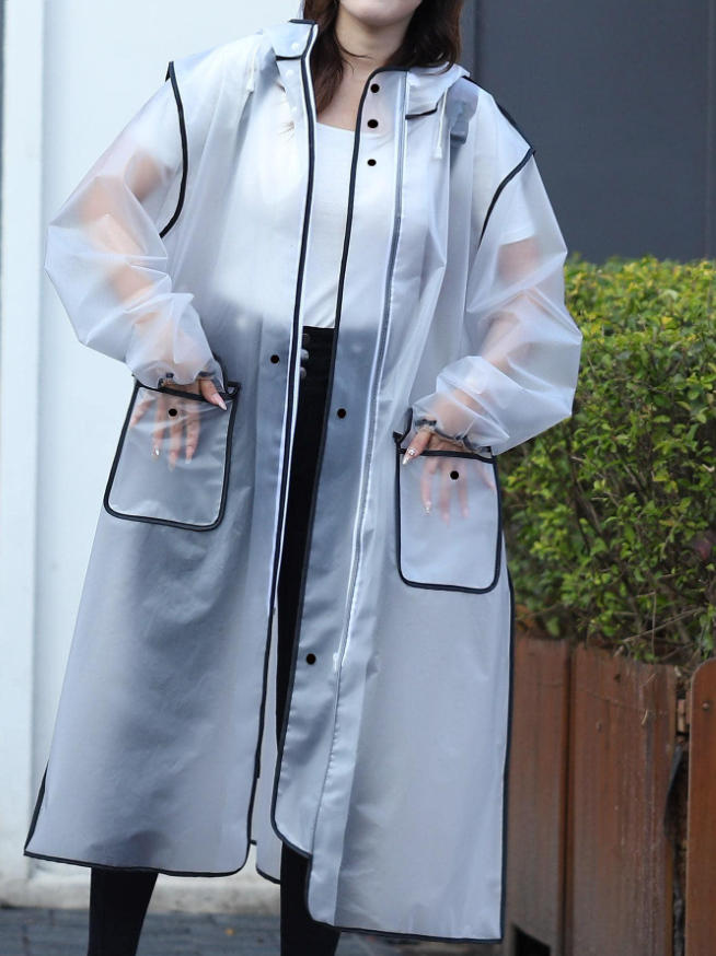เสื้อกันฝนแฟชั่นอเนกประสงค์แบบ - Cycling Rain Jacket Commute บทวิจารณ์และราคา