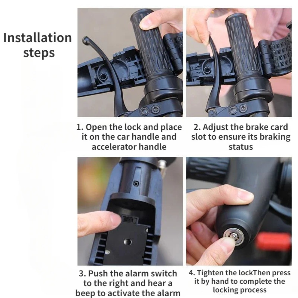 ล็อคแฮนด์มอเตอร์ไซค์พร้อมสัญญา - Commuter Bike Lock บทวิจารณ์และราคา