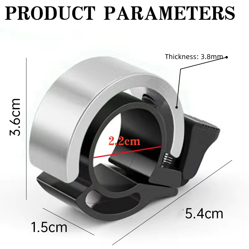 กระดิ่งจักรยานโลหะผสม เสียงดัง - Bell Handlebar Ring บทวิจารณ์และราคา