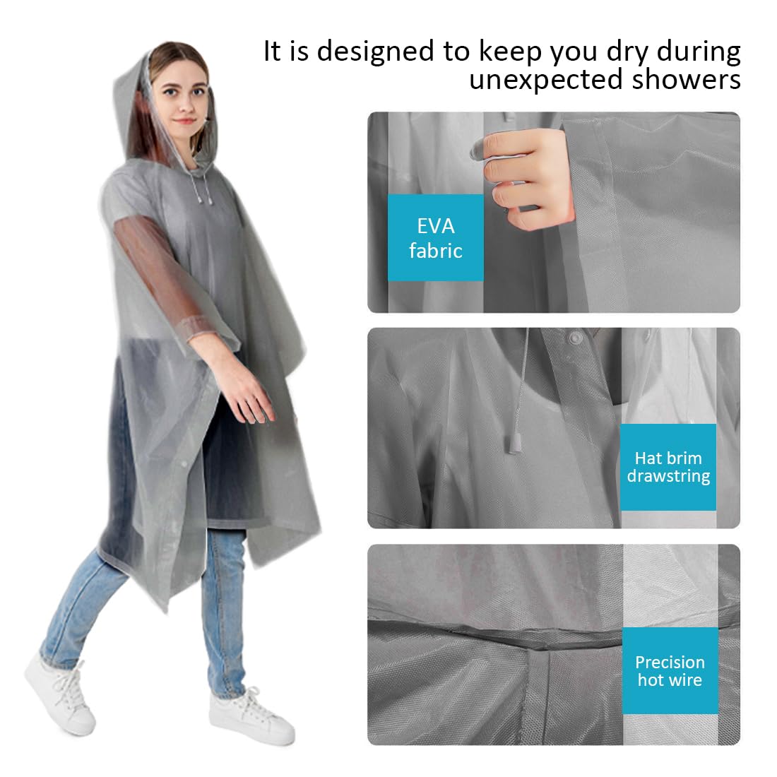 เสื้อกันฝนผู้ใหญ่แบบกันน้ำ ทนล - Cycling Commuter Rain Gear บทวิจารณ์และราคา