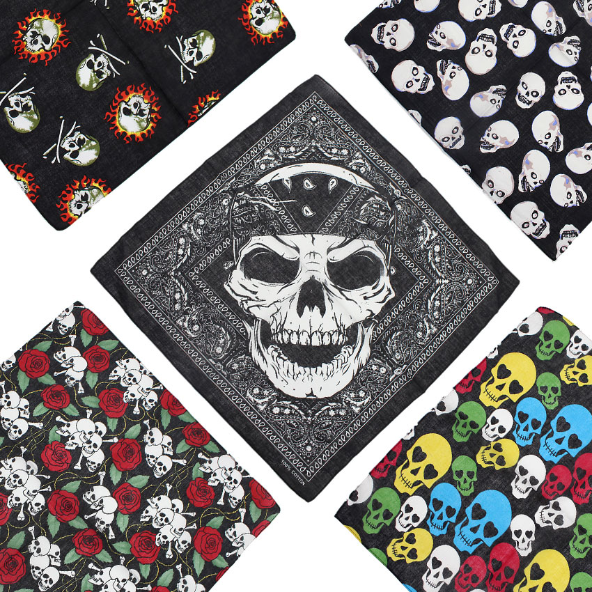 Skull Bandanaผ้าพันคอผ้าฝ้าย10 - Cycling Zones บทวิจารณ์และราคา