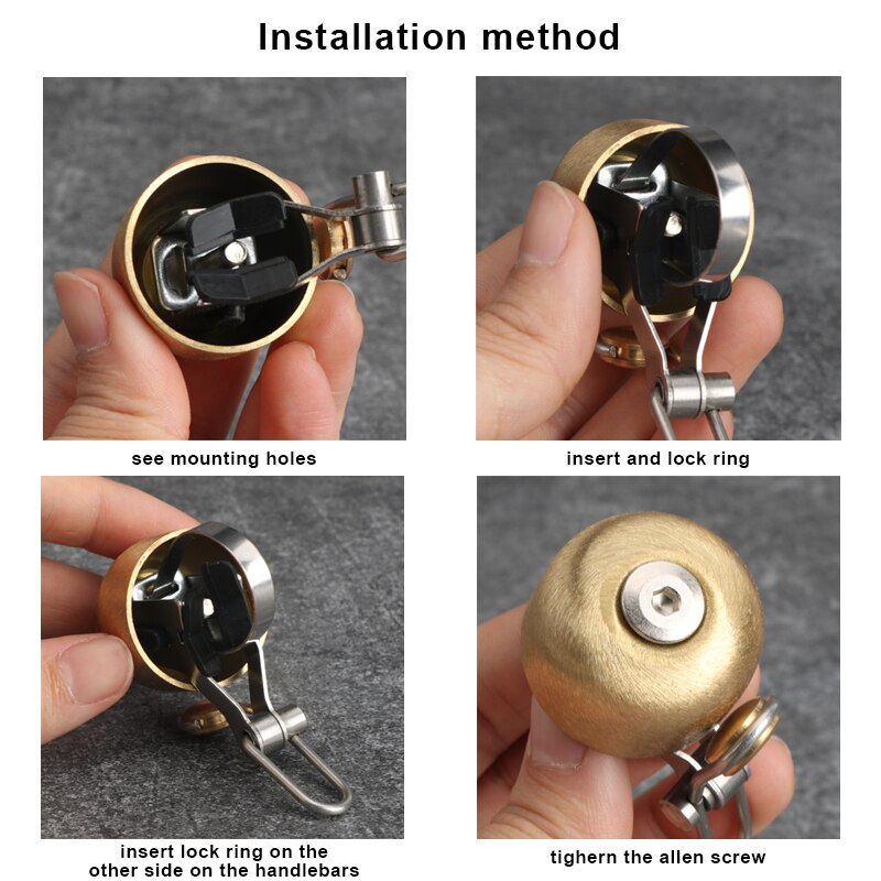 กระดิ่งจักรยานสไตล์เรโทรคลาสสิ - Bell Handlebar Ring บทวิจารณ์และราคา