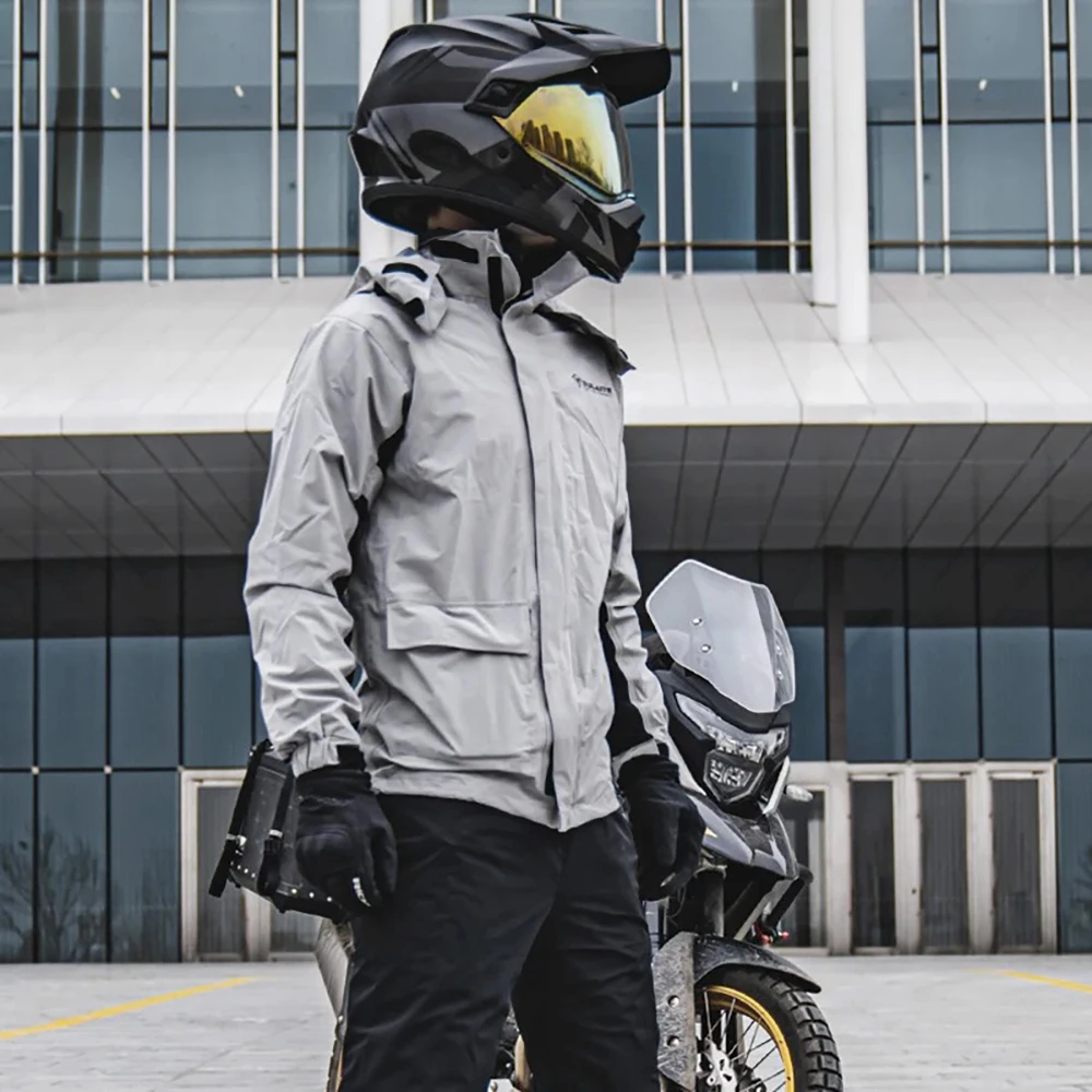 เสื้อกันฝนสำหรับกันน้ำสำหรับผู - Cycling Rain Jacket Commute บทวิจารณ์และราคา