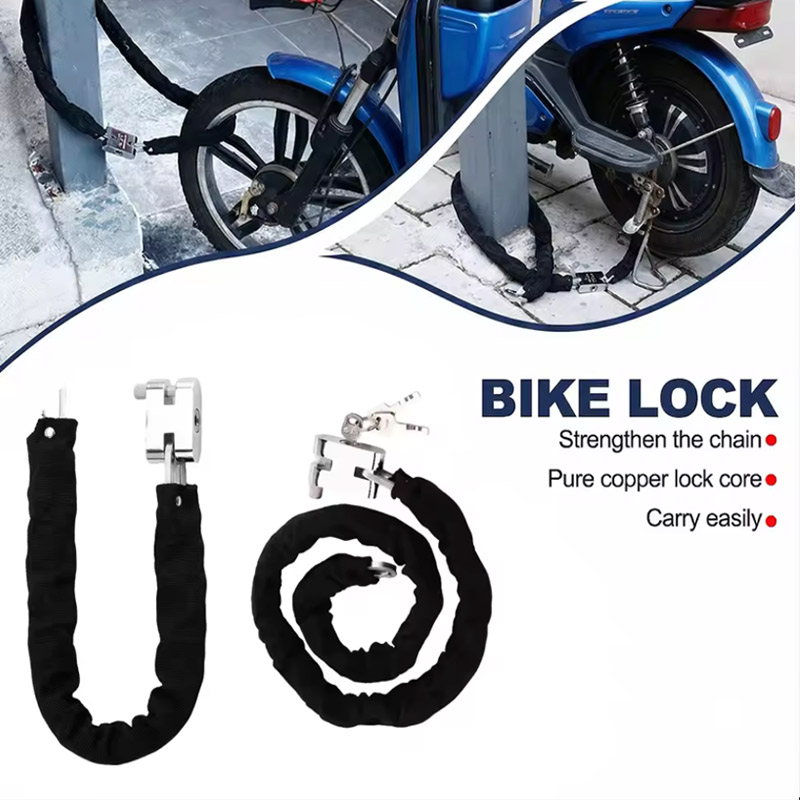 กุญแจล็อครถจักรยานยนต์แบบโซ่ 1 - Commuter Bike Lock บทวิจารณ์และราคา