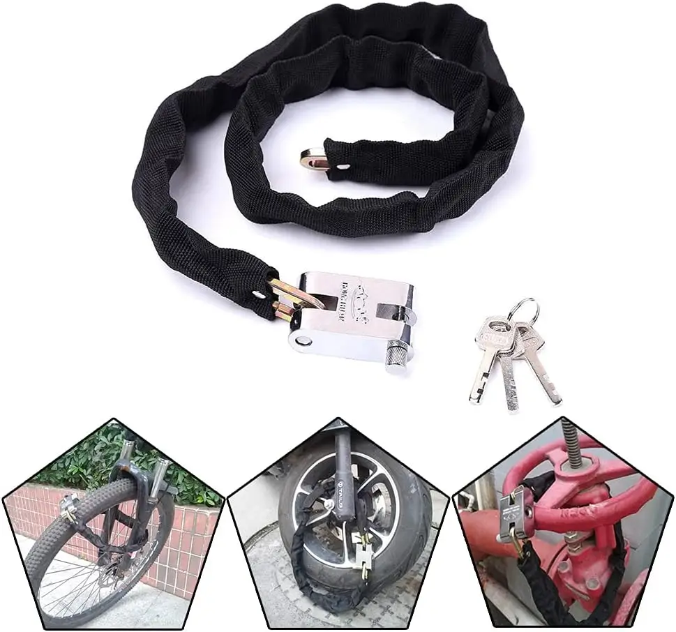 กุญแจล็อครถจักรยานยนต์แบบโซ่ 1 - Commuter Bike Lock บทวิจารณ์และราคา